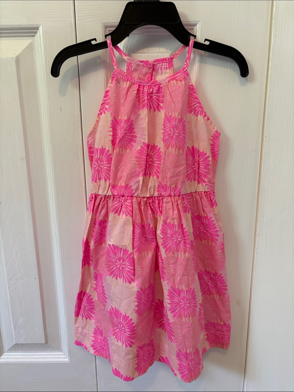J. Crew Pink Floral Halter Sundress